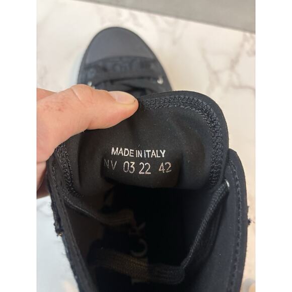 Dior B23 High Top Black White Oblique Canvas Size 8.5 EU 42 | Pre-Owned | No Box - Picture 8 of 8